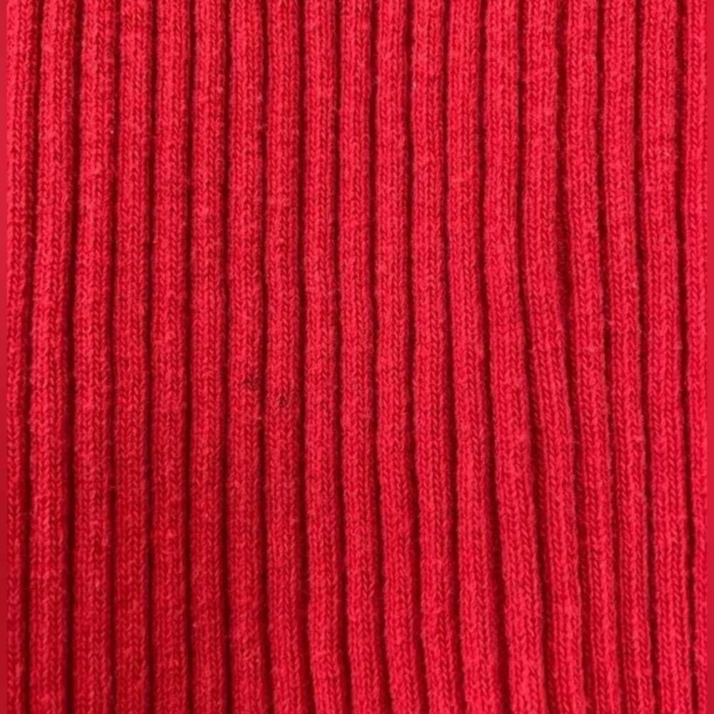 Red Ribbed Turtleneck - Picture 9 of 13